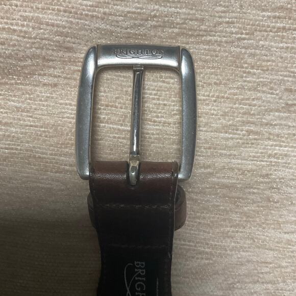 Brighton brown leather belt size 34 full green leather - Picture 8 of 11